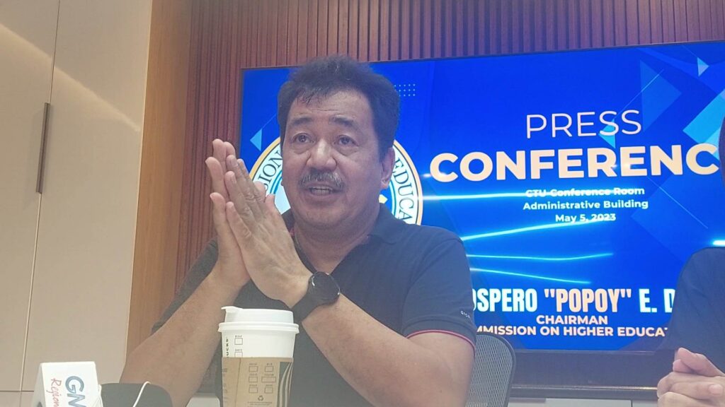 Dr. Prospero de Vera III, Commission on Higher Education (CHED) chairperson, says there was no need to revert to the old school calendar.