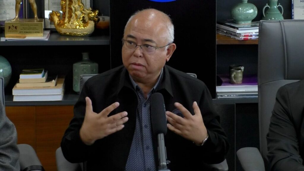 Land Transportation Office (LTO) chief Vigor Mendoza II speaks to members of the media during a press conference at the New MMDA Building in Pasig City on Thursday, February 15, 2024. —Arnel Tacson/INQUIRER.net