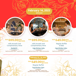 Celebrate love in style: Bayfront Hotel Cebu and Caja Kitchen Cebu present Valentine’s Specials