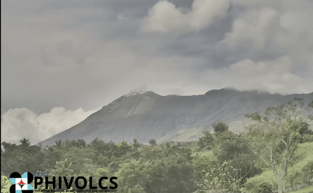 Kanlaon Volcano emitted ash on February 28, 2025.