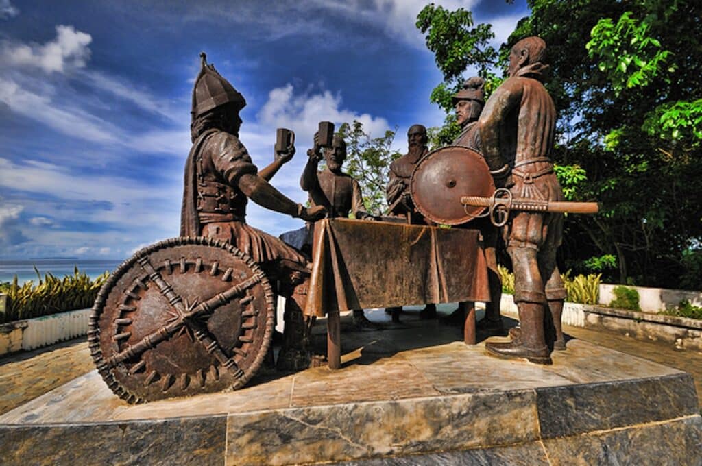 Bohol sinks during the fiesta month of May. Blood compact.